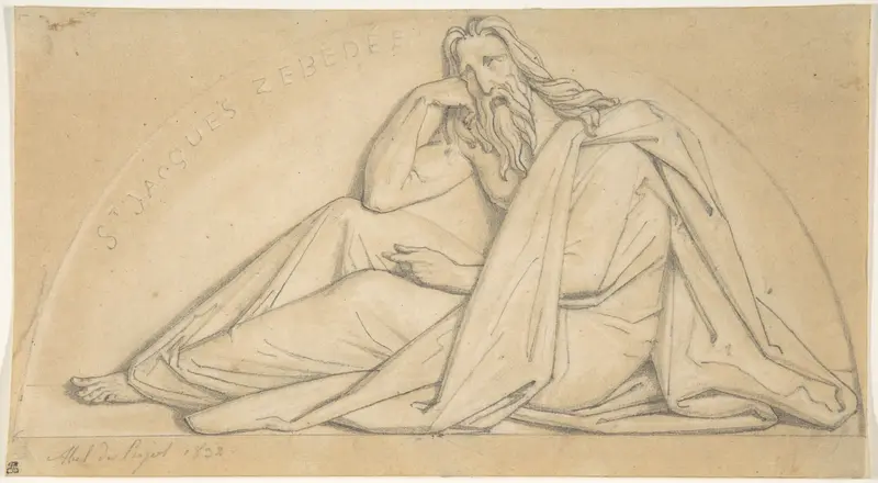 John the Apostle, for the church of St. Vaast in Arras Wall Art by Alexandre Denis Abel de Pujol - High-Resolution Digital Print
