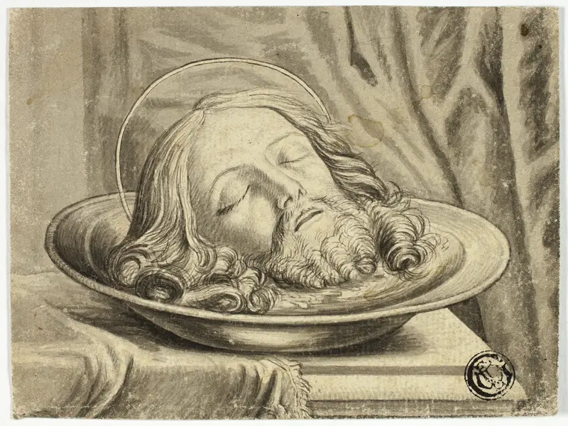 John the Baptist's Head on Charger Wall Art by Samuel Shelley - High-Resolution Digital Print