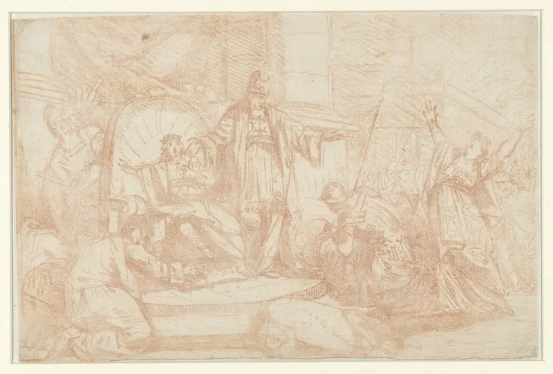 Jojada roept Joas uit tot koning Wall Art by anonymous - High-Resolution Digital Print