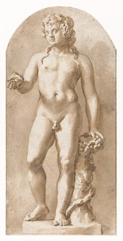 Jonge Bacchus staand Wall Art by Jan de Bisschop - High-Resolution Digital Print