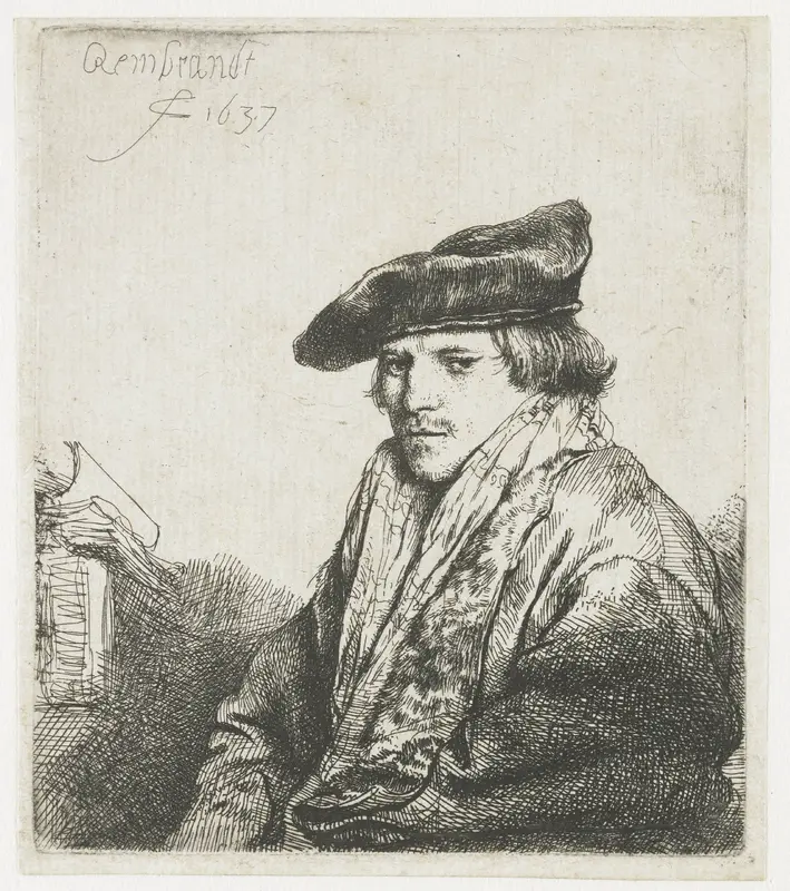 Jonge man met fluwelen baret Wall Art by Unknown - High-Resolution Digital Print
