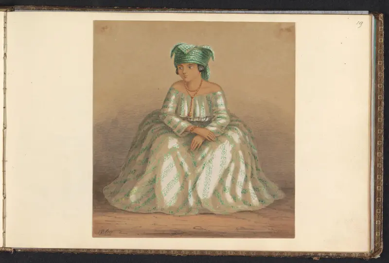 Jonge vrouw in koto Wall Art by Jacob Marius Adriaan Martini van Geffen - High-Resolution Digital Print