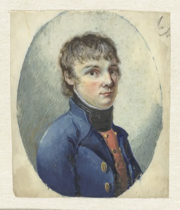 Jongeman in officierskostuum, driekwart naar rechts Wall Art by Pieter Gerardus van Os - High-Resolution Digital Print