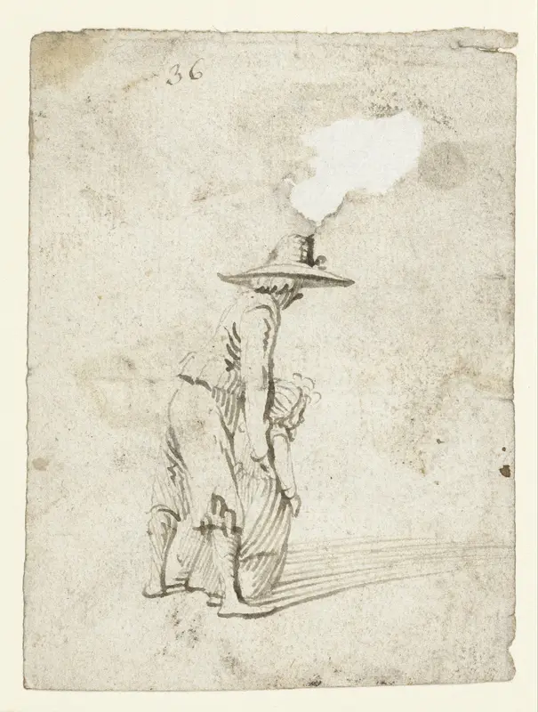 Jongen helpt een kind met lopen Wall Art by Harmen ter Borch - High-Resolution Digital Print