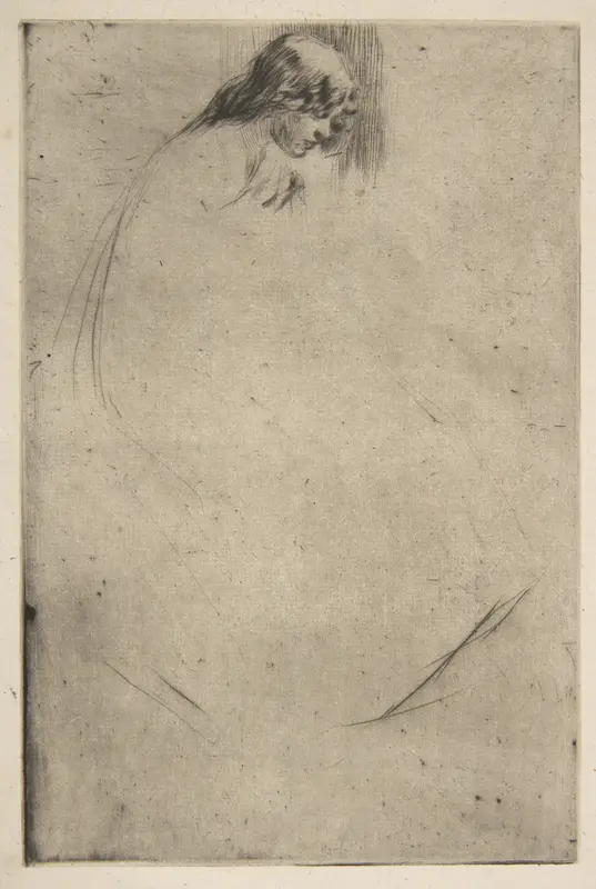 Jo's Bent Head Wall Art by James McNeill Whistler - High-Resolution Digital Print