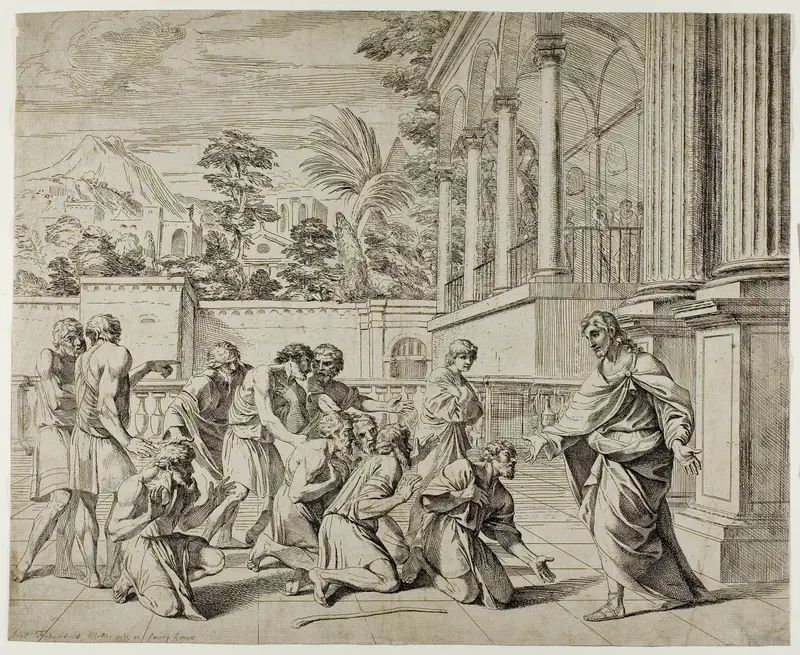 Joseph and his Brethren Wall Art by Pier Francesco Mola - High-Resolution Digital Print