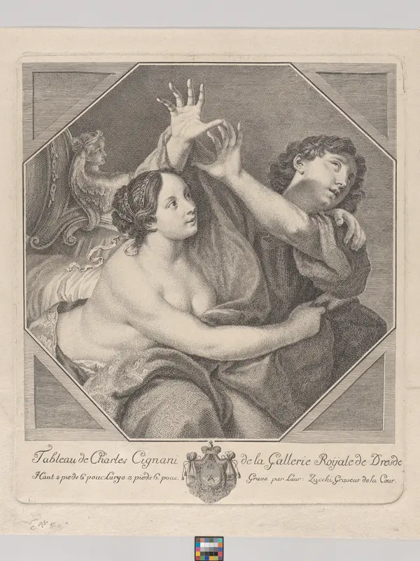 Joseph and Potiphar's Wife Wall Art by Lorenzo Zucchi - High-Resolution Digital Print