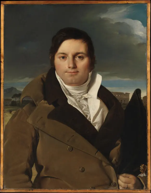 Joseph-Antoine Moltedo (born 1775) Wall Art by Jean Auguste Dominique Ingres - High-Resolution Digital Print