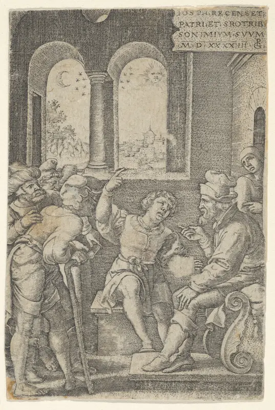 Joseph Describing His Dream, from "The Story of Joseph" Wall Art by Georg Pencz - High-Resolution Digital Print