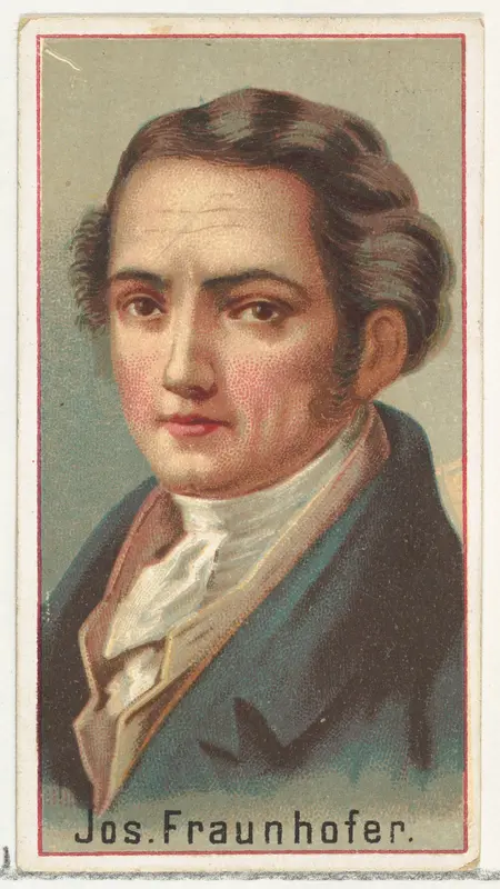 Joseph Fraunhofer, printer's sample for the World's Inventors souvenir album (A25) for Allen & Ginter Cigarettes by Allen & Ginter - High-Resolution Digital Print