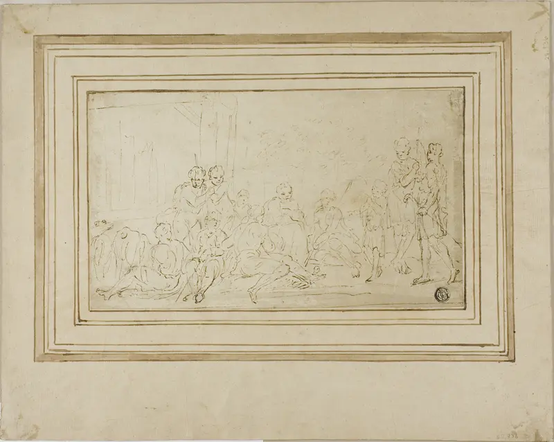 Joseph Interpreting His Dreams to his Brothers Wall Art by Style of Giuseppe Diamantini - High-Resolution Digital Print