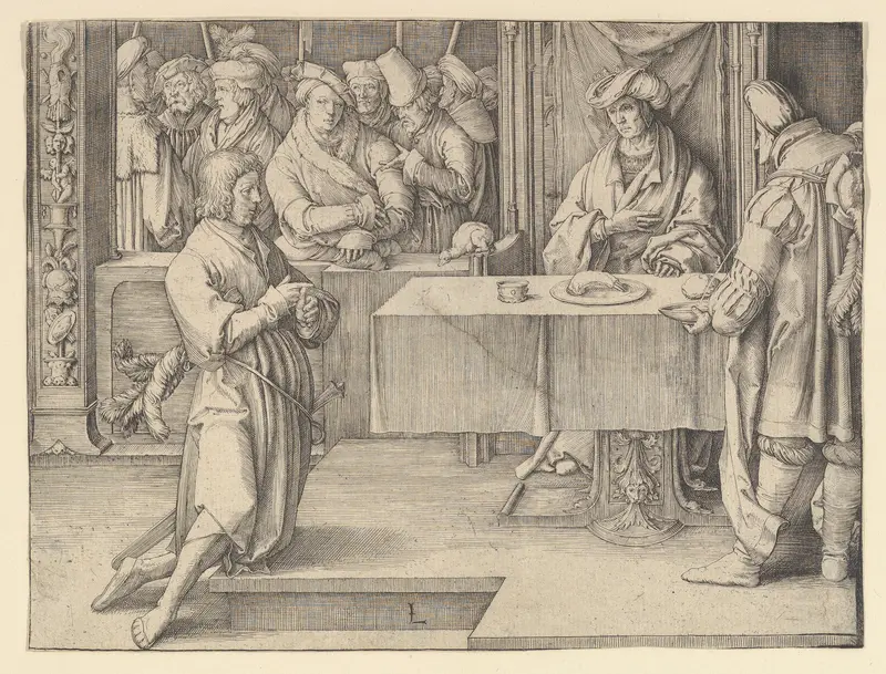 Joseph Interpreting Pharaoh's Dreams Wall Art by Lucas van Leyden - High-Resolution Digital Print