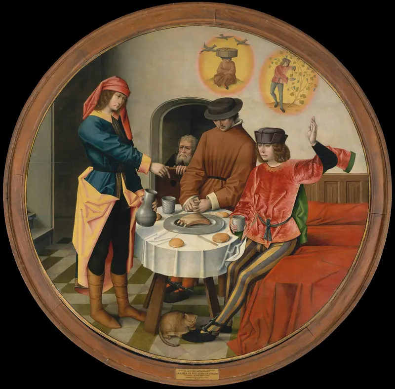 Joseph Interpreting the Dreams of His Fellow Prisoners Wall Art by Master of the Story of Joseph - High-Resolution Digital Print