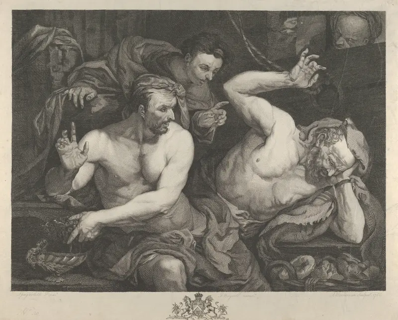 Joseph Interpreting the Dreams of Pharoah's Chief Butler and Baker Wall Art by Alexander Bannerman - High-Resolution Digital Print