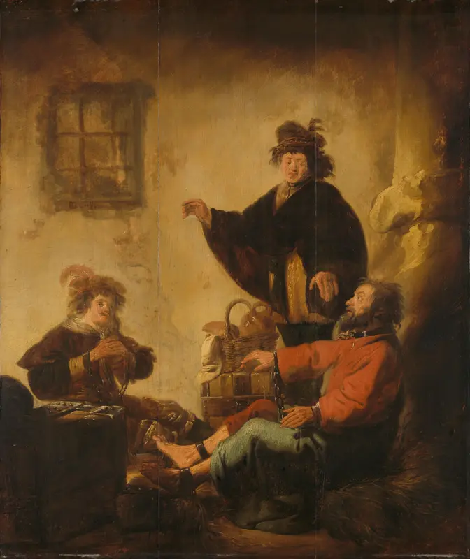 Joseph Interpreting the Dreams of the Baker and the Butler (Genesis 40:1-19) Wall Art by Unknown - High-Resolution Digital Print