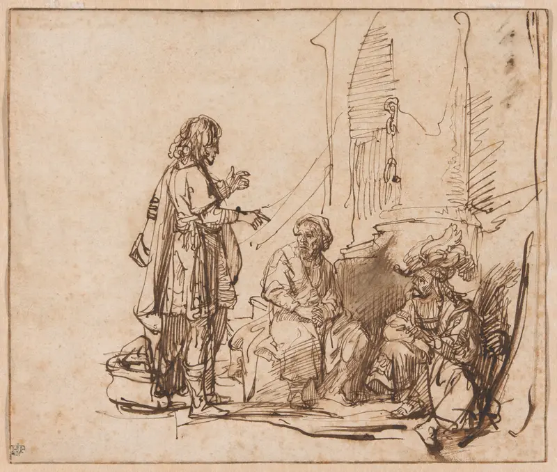 Joseph Interpreting the Prisoners' Dreams Wall Art by Govaert Flinck - High-Resolution Digital Print