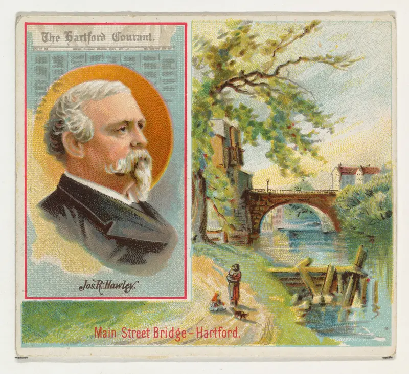 Joseph R. Hawley, The Hartford Courant, from the American Editors series (N35) for Allen & Ginter Cigarettes Wall Art by Allen & Ginter - High-Resolution Digital Print