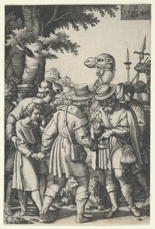 Joseph Sold to the Merchants, from The Story of Joseph Wall Art by Georg Pencz - High-Resolution Digital Print