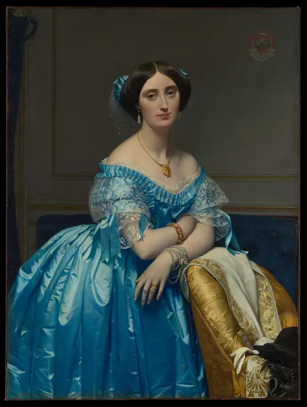 Joséphine-Éléonore-Marie-Pauline de Galard de Brassac de Béarn (1825–1860), Princesse de Broglie Wall Art by Jean Auguste Dominique Ingres - High-Resolution Digital Print