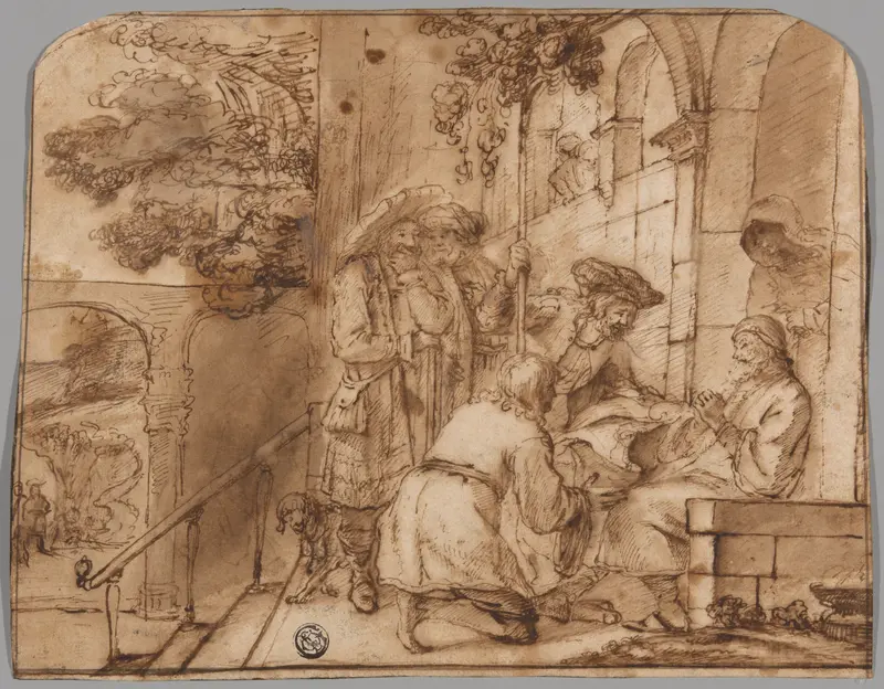 Joseph's Brothers Showing His Coat to Jacob Wall Art by Jan Victors - High-Resolution Digital Print