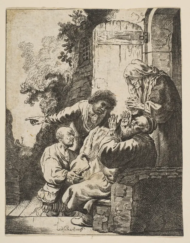 Joseph's Coat Brought to Jacob Wall Art by Johann Georg Hertel - High-Resolution Digital Print