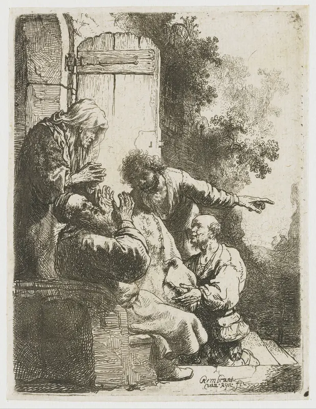 Joseph's coat brought to Jacob Wall Art by Unknown - High-Resolution Digital Print