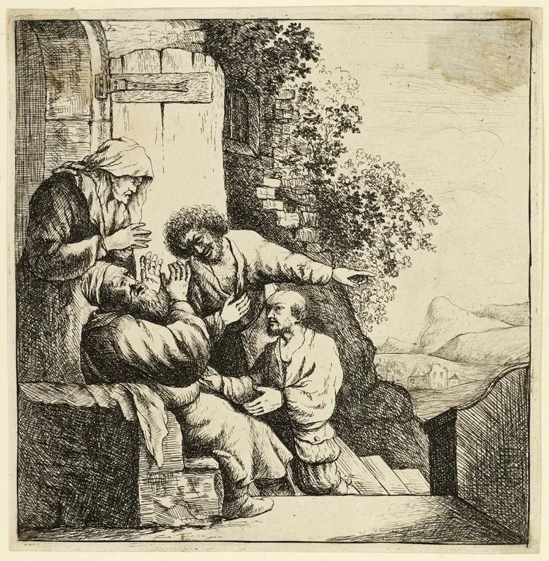 Joseph's Coat Brought to Jacob Wall Art by Rembrandt van Rijn - High-Resolution Digital Print