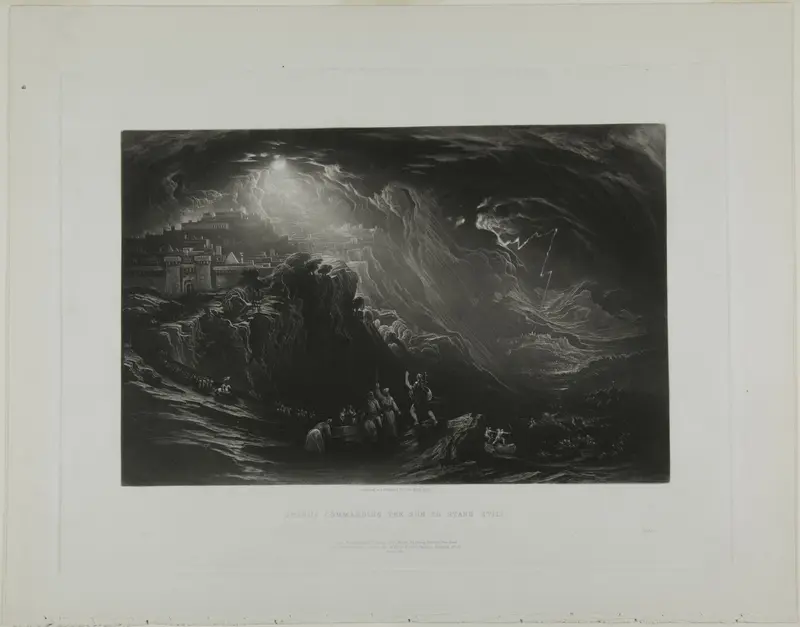Joshua Commanding the Sun to Stand Still, from Illustrations of the Bible Wall Art by John Martin - High-Resolution Digital Print