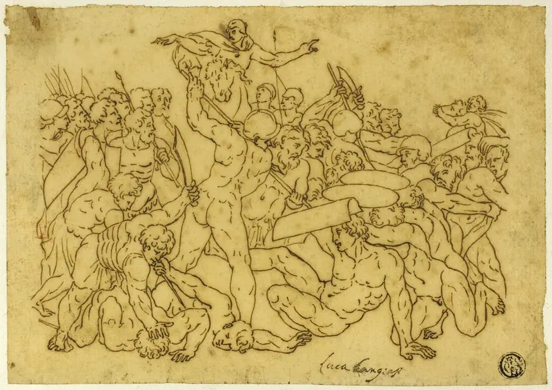 Joshua Halting the Sun and Moon Wall Art by Raphael - High-Resolution Digital Print