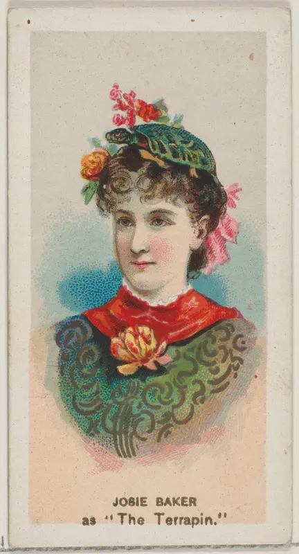 Josie Baker as "The Terrapin," from the series Fancy Dress Ball Costumes (N73) for Duke brand cigarettes Wall Art by W. Duke, Sons & Co. - High-Resolution Digital Print