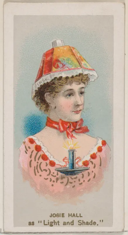 Josie Hall as "Light and Shade," from the series Fancy Dress Ball Costumes (N73) for Duke brand cigarettes Wall Art by W. Duke, Sons & Co. - High-Resolution Digital Print