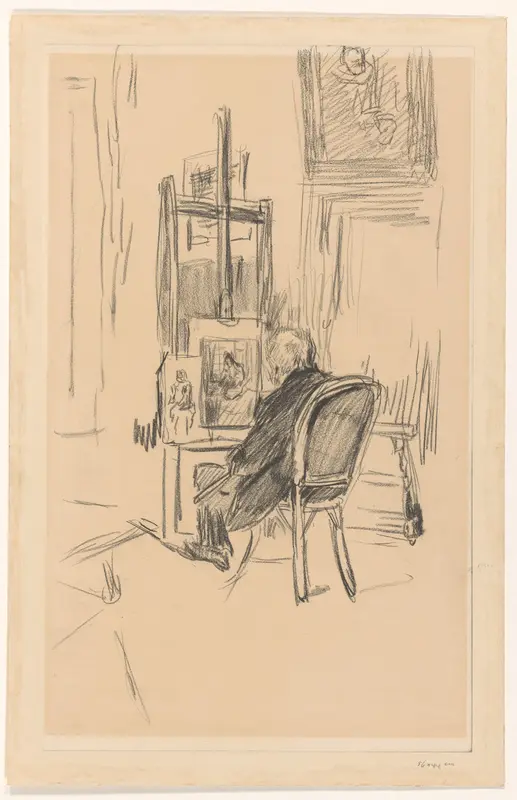 Jozef Israels in zijn atelier Wall Art by Isaac Israels - High-Resolution Digital Print
