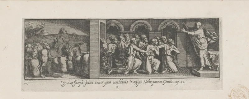 Jozef maakt zich bekend aan zijn broers Wall Art by Unknown artist - High-Resolution Digital Print