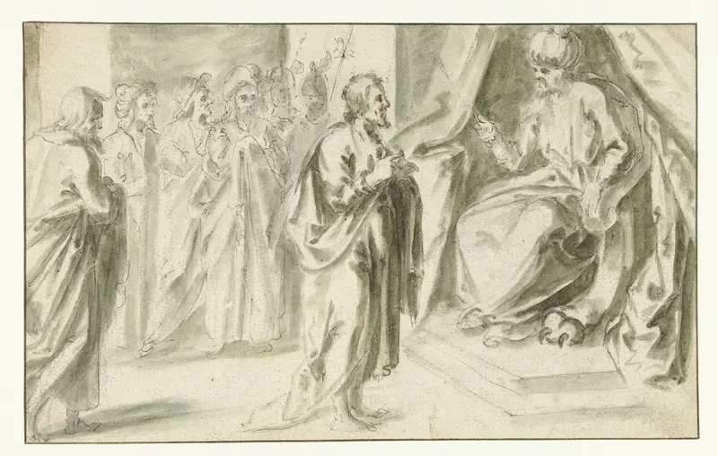 Jozef verklaart de dromen van Farao Wall Art by Unknown - High-Resolution Digital Print