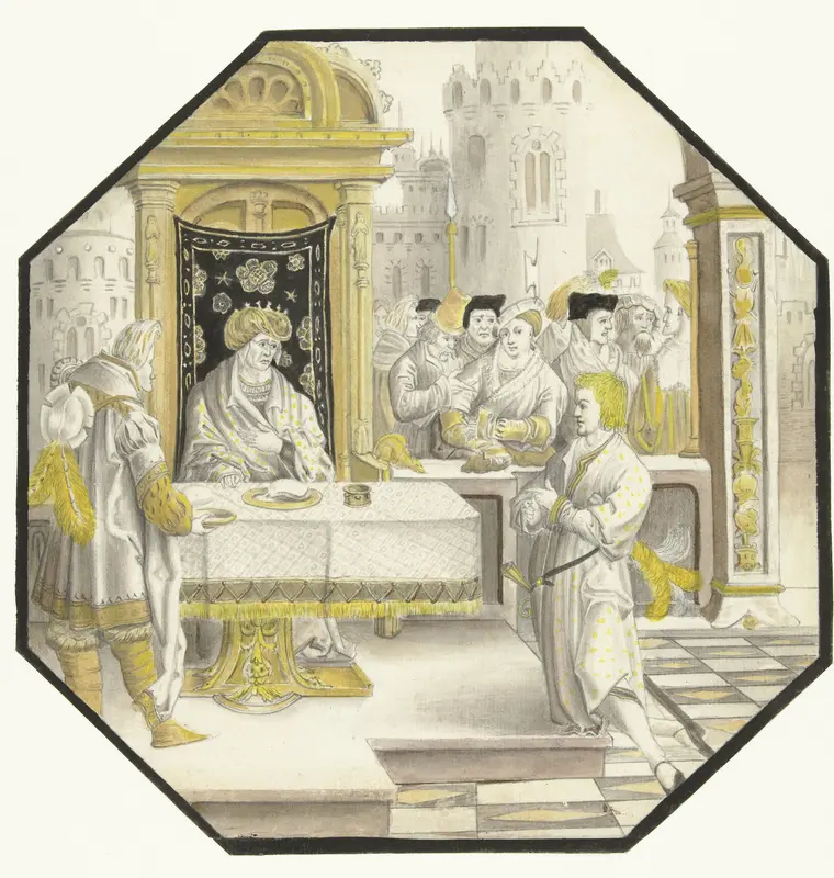Jozef verklaart de dromen van Farao Wall Art by anonymous - High-Resolution Digital Print