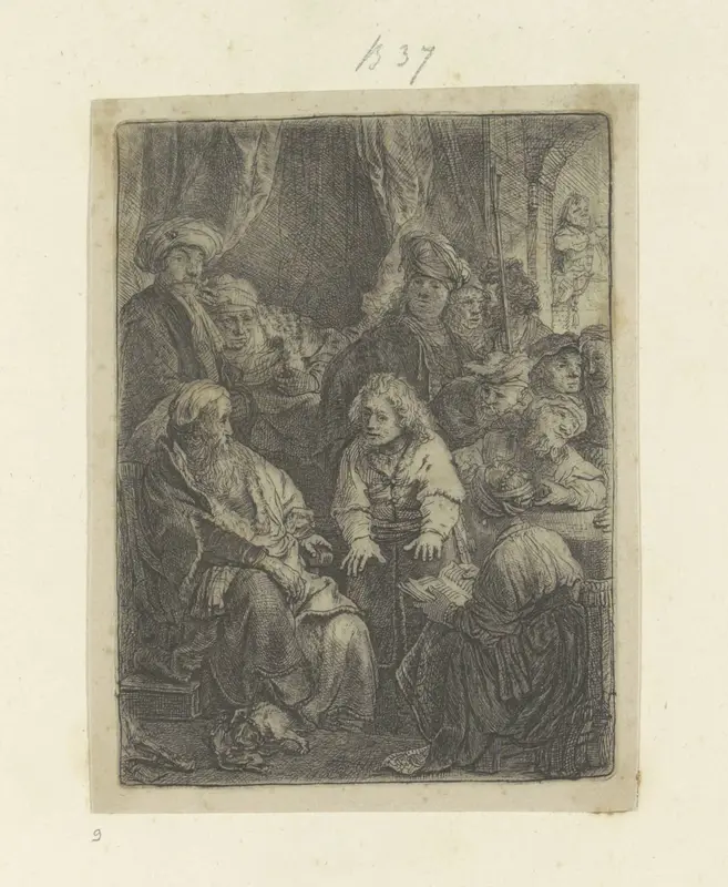Jozef vertelt zijn dromen Wall Art by Rembrandt van Rijn - High-Resolution Digital Print