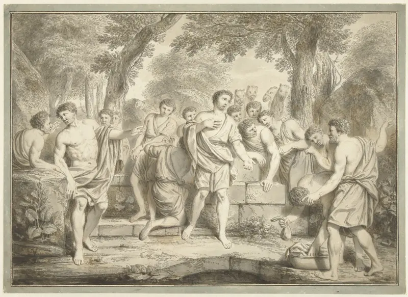 Jozef wordt door zijn broers verkocht Wall Art by Louis Fabritius Dubourg - High-Resolution Digital Print