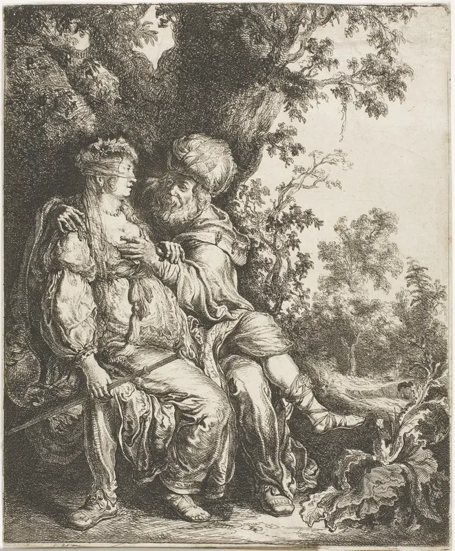 Juda and Thamar Wall Art by Pieter Lastman - High-Resolution Digital Print