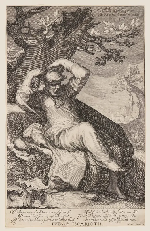 Judas Iscarioth, from Sinners of the Old and New Testament Wall Art by Willem van Swanenburgh - High-Resolution Digital Print