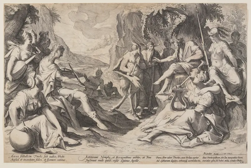 Judgement of Midas Wall Art by Jacob de Gheyn, II - High-Resolution Digital Print
