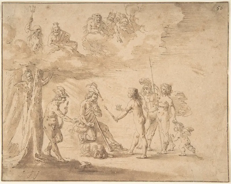 Judgment of Paris Wall Art by Anonymous, Dutch, 17th century - High-Resolution Digital Print