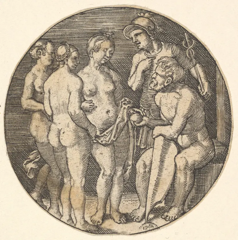 Judgment of Paris (copy) Wall Art by Barthel Beham - High-Resolution Digital Print