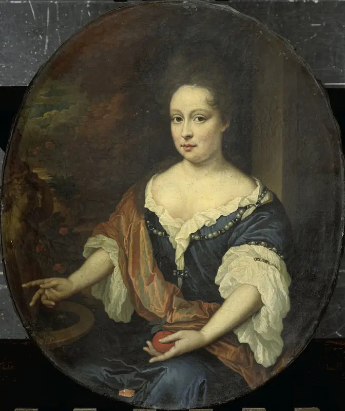 Judith Allijn (d 1702), Wife of Harmen Lijnslager Wall Art by Jan van Haensbergen - High-Resolution Digital Print
