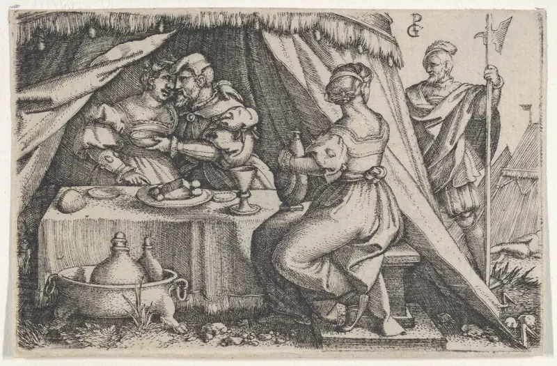 Judith and Holofernes Dining Wall Art by Georg Pencz - High-Resolution Digital Print