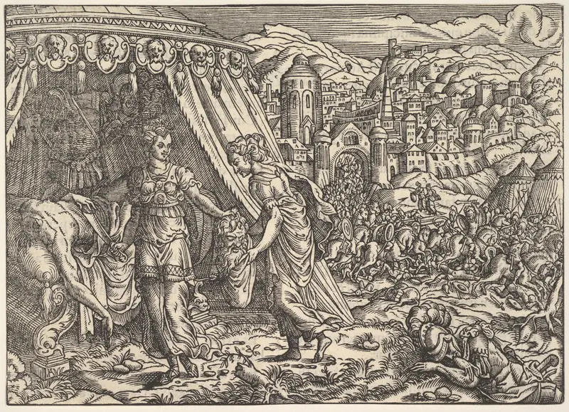 Judith and Holofernes, from Biblia, Frankfurt Wall Art by Anonymous, German, 16th century - High-Resolution Digital Print