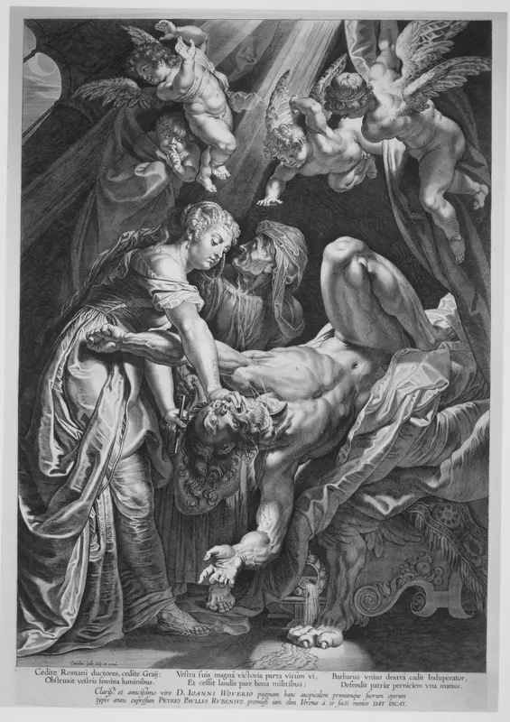 Judith Beheading Holofernes Wall Art by Cornelis Galle I - High-Resolution Digital Print