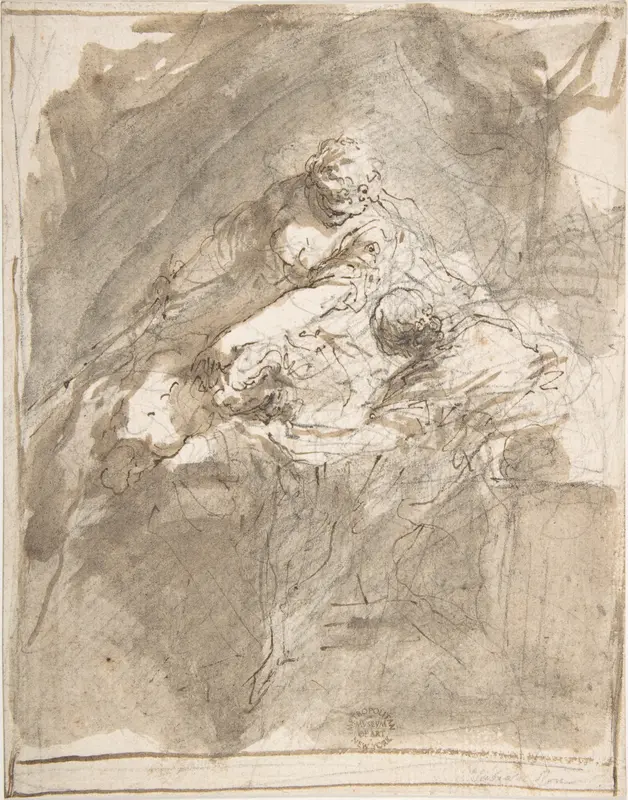 Judith Decapitating Holofernes Wall Art by Valerio Castello - High-Resolution Digital Print
