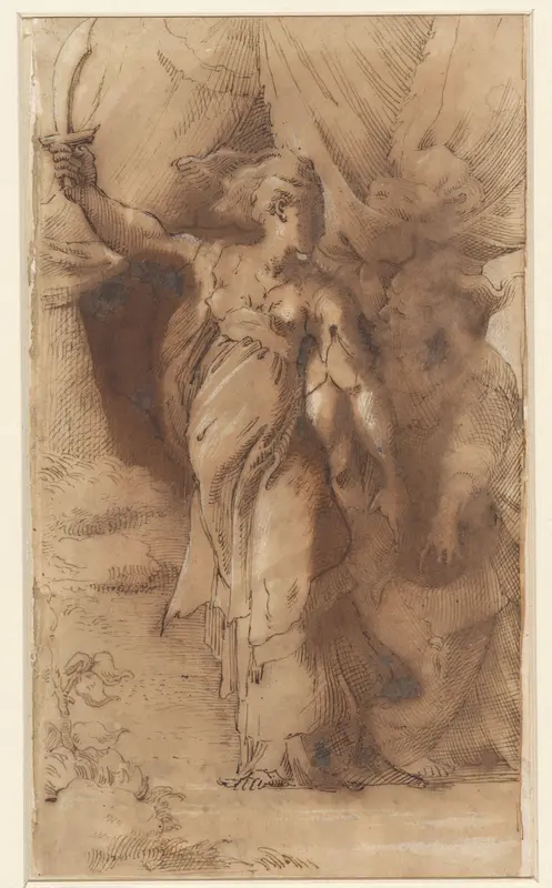 Judith met haar dienstmaagd Wall Art by anonymous - High-Resolution Digital Print