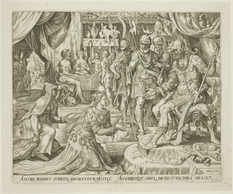 Judith Presented to Holofernes, plate five from The Story of Judith and Holofernes