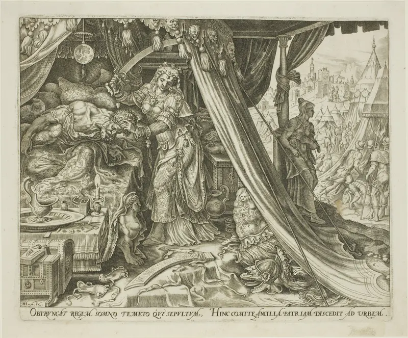 Judith Slaying Holofernes, plate six from The Story of Judith and Holofernes